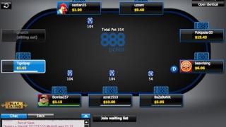 888poker online poker bord
