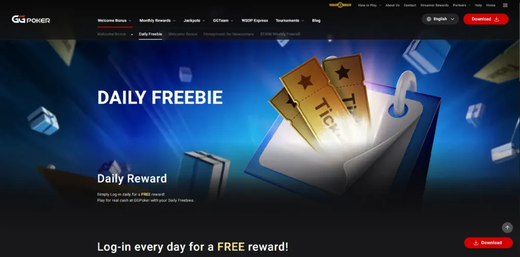 GGPoker daglige belønninger
