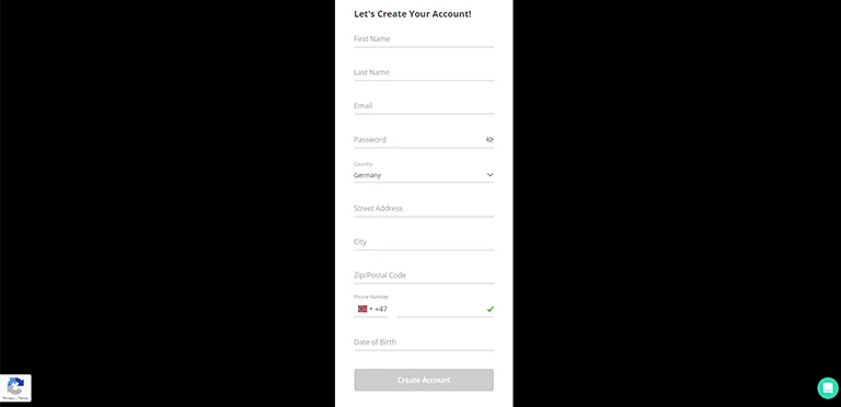 Tiger Gaming registrering