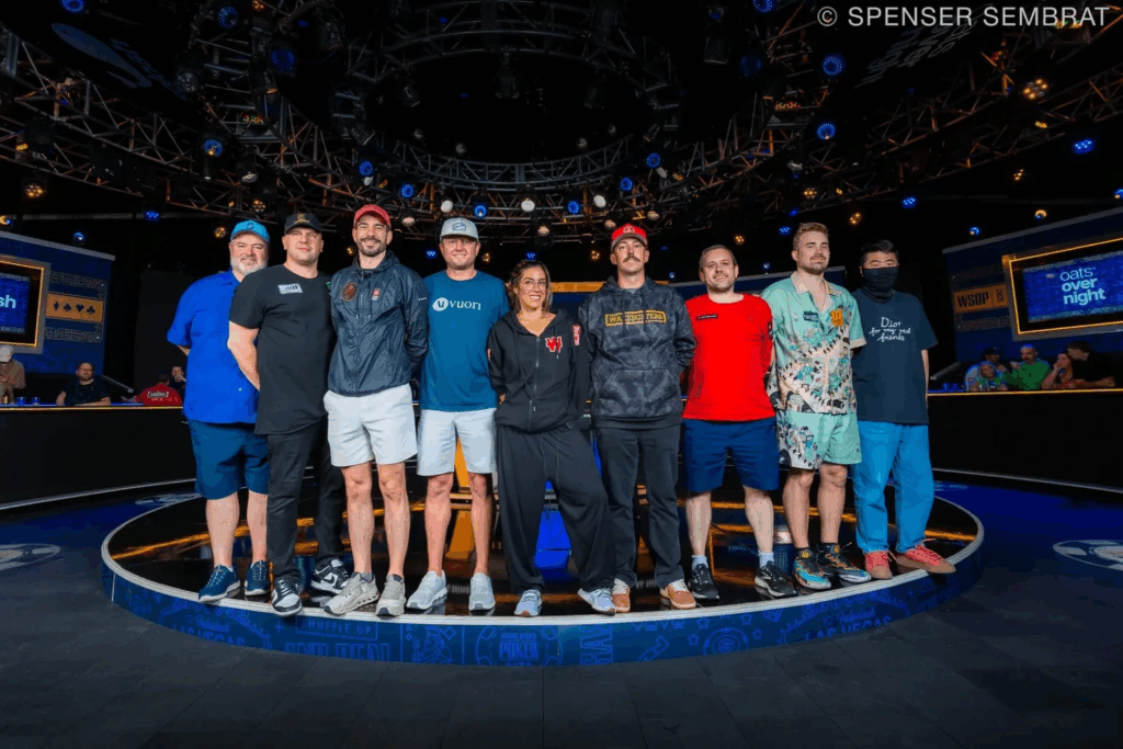 Finalebordet i WSOP Main Event 2025