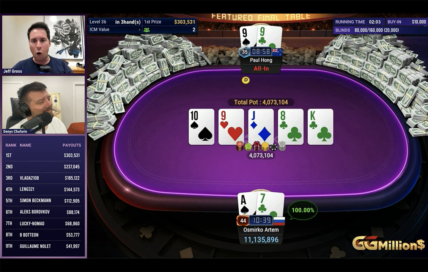 Fra femteplass til seier: Artem Osmirko vinner GGMillion$ på GGPoker