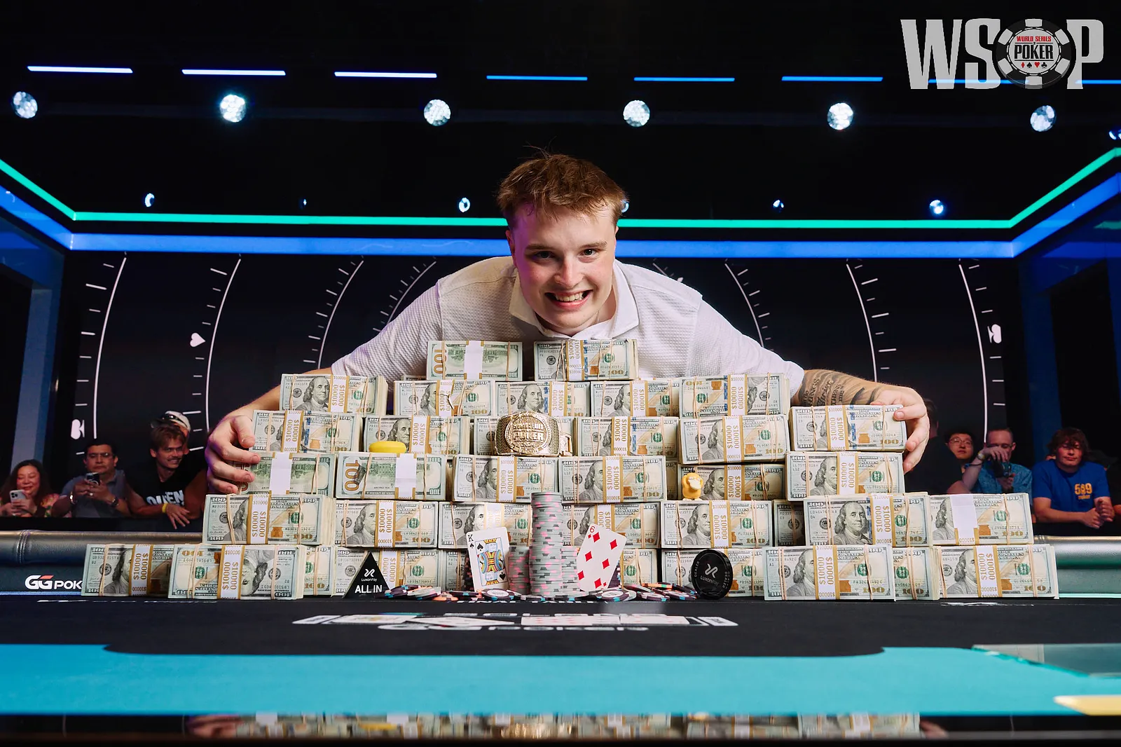 22 år gamle Lucas Jumalon vinner WSOP Main Event 2026 ($10M)