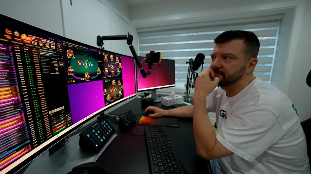 Denys Chufarin under en stream