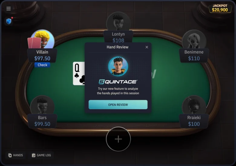 QuintAce-håndanalyse på WPT Gold