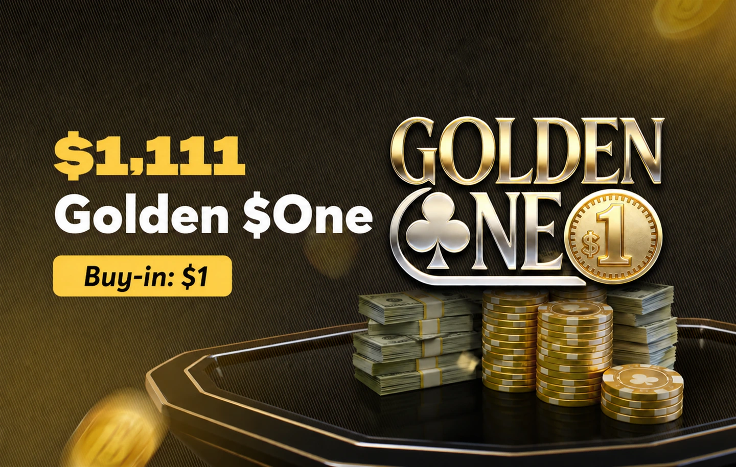 BCPoker gjør onsdagen gyllen med $1,111 Golden $One i kveld