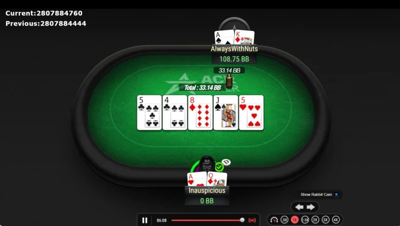 Første time av finalen endte i heads-up: Martirosian med fire ganger så mange chips som Inauspicious, som beskyttet stacken og jaktet verdi.