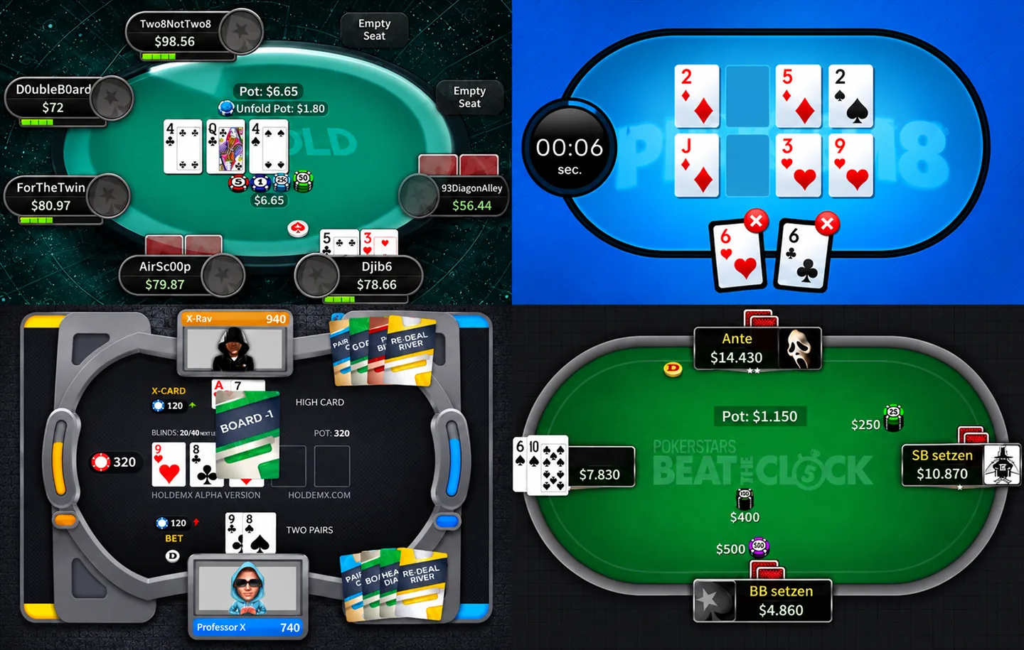 Fire uvanlige pokervarianter som forsvant fra nettet