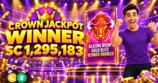 CrownCoins-spiller vant 1 295 183 SC i jackpot – slik kan du selv prøve Crown Jackpot