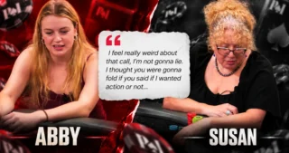 Abby Merk satte fart på debatten om venner bør spille soft mot hverandre, etter en følelsesladet episode i Lodge Poker Club-streamen.