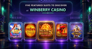 Fem utvalgte spilleautomater å oppdage hos Winberry Casino